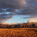 Manzano Mountains at sunset